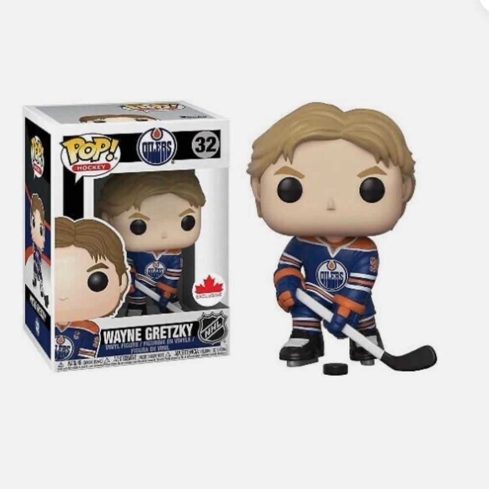 NEW WAYNE GRETZKY Funko Pop! Hockey #32 Edmonton Oilers Figure Canada Exclusive